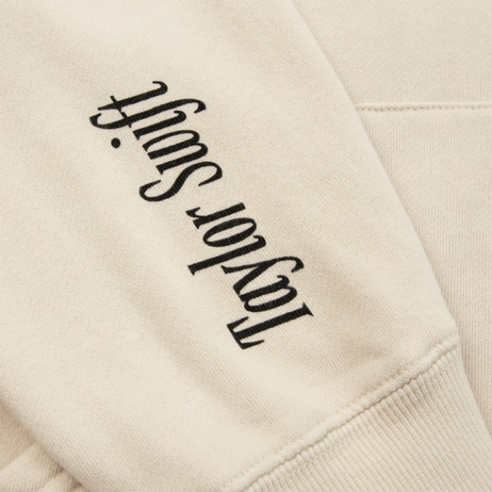 Taylor swift M official merch Cream Graphic Hoodie - Picture 5 of 7